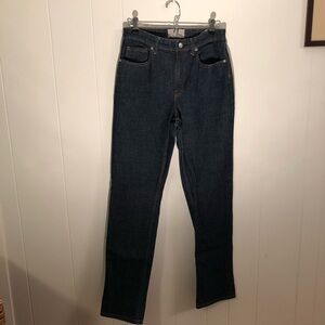 Everlane High-Rise Straight Jeans in Dark Indigo